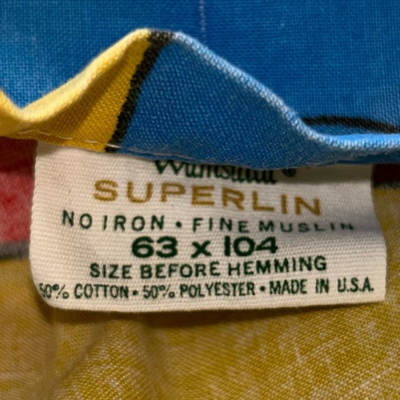 Disney Character Vintage Curtain Wamsutta Bed Sheet Fabric | Bedtime Character - Picture 6 of 6